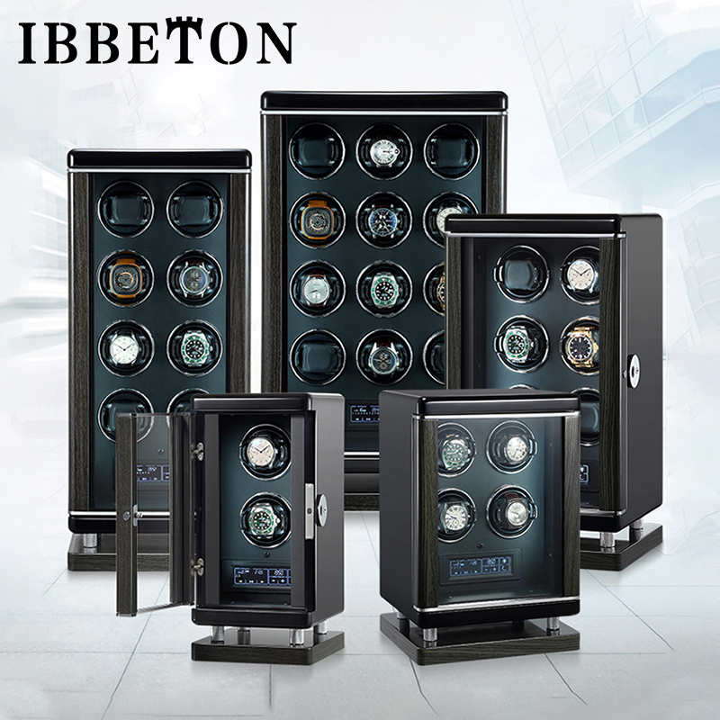 Luxury Watch Winder Box - IBBETON Kotak Penyimpanan Jam Tangan Mewah