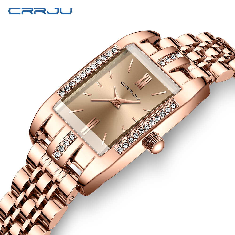 Luxury Watch Diamond - Jam tangan wanita mewah merek CRRJU