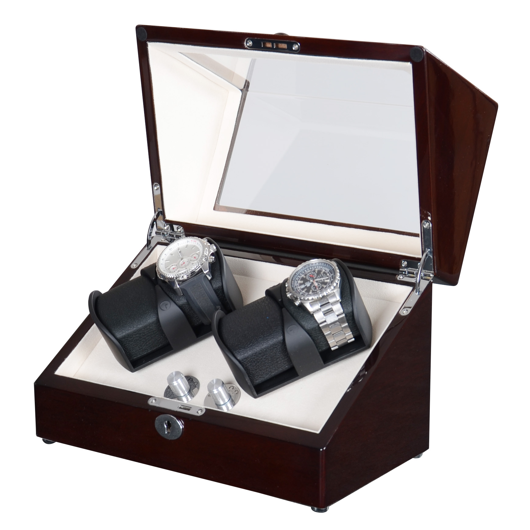 Luxury Watch Winder Box - Penggulung Jam Tangan Mewah untuk Kotak