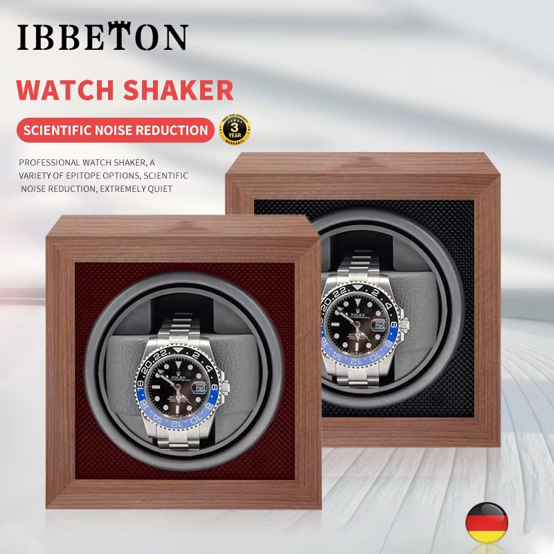 Luxury Watch Winder Box - IBBETON jam tangan kayu merek mewah