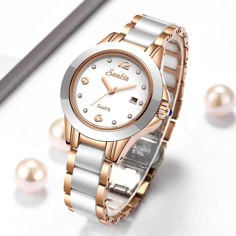 Luxury Watch Ladies - Sunkta Jam Tangan Wanita Kuarsa Kasual