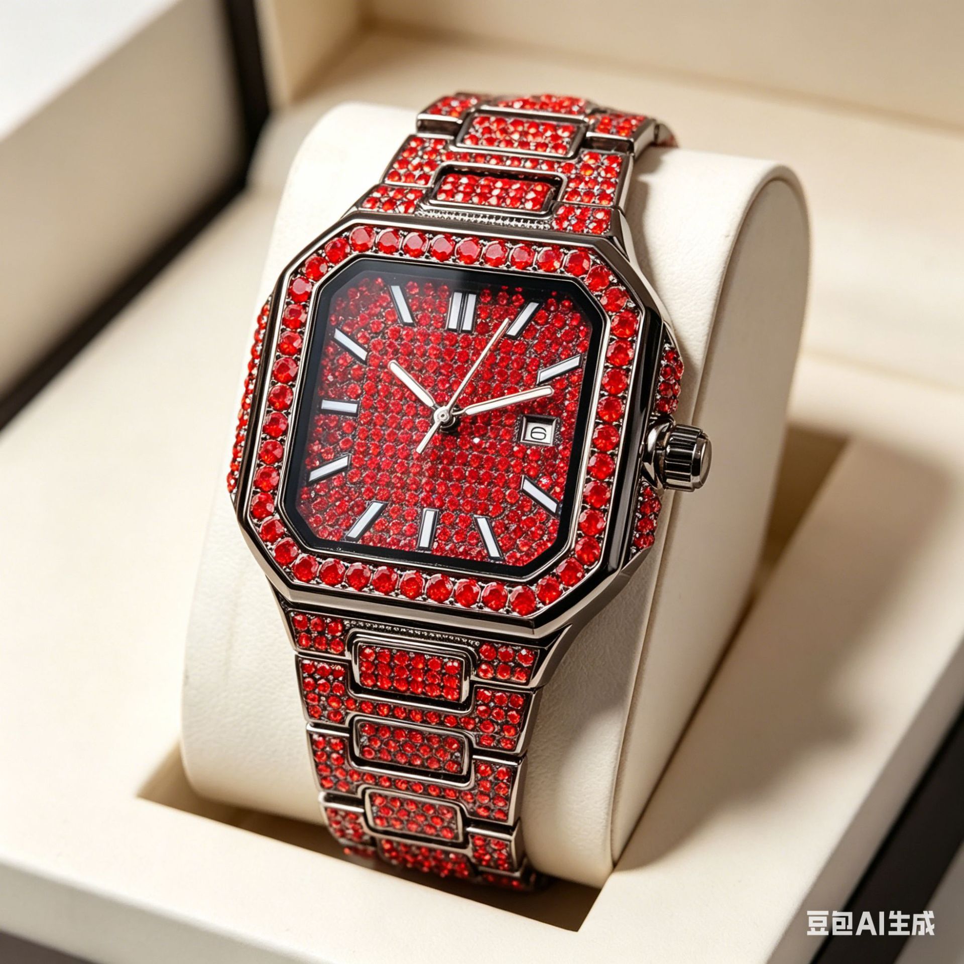 Luxury Watch Iceberg - Jam Tangan Kuarsa Berlian Es Persegi