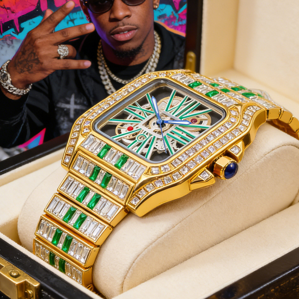 Luxury Watch Iceberg - Jam Tangan Quartz Mewah Berhias Berlian
