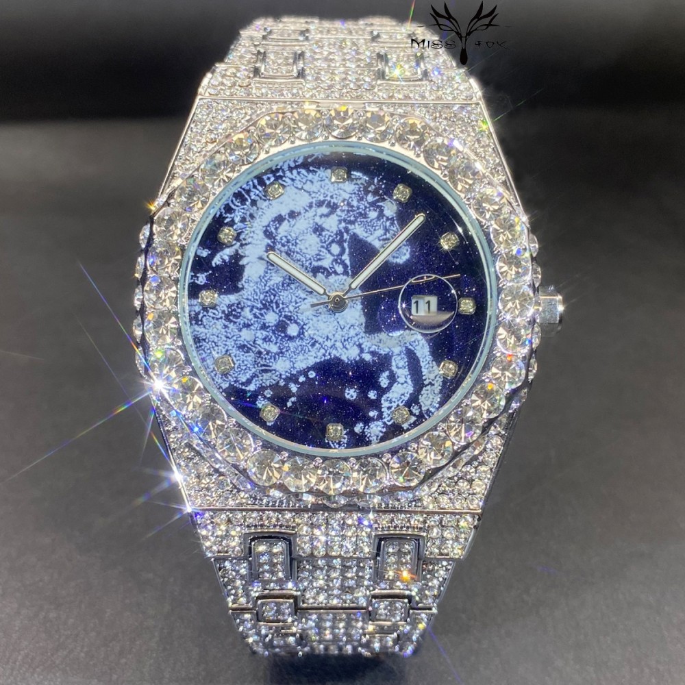 Luxury Watch Iceberg - Jam Tangan Quartz Pria Hip Hop