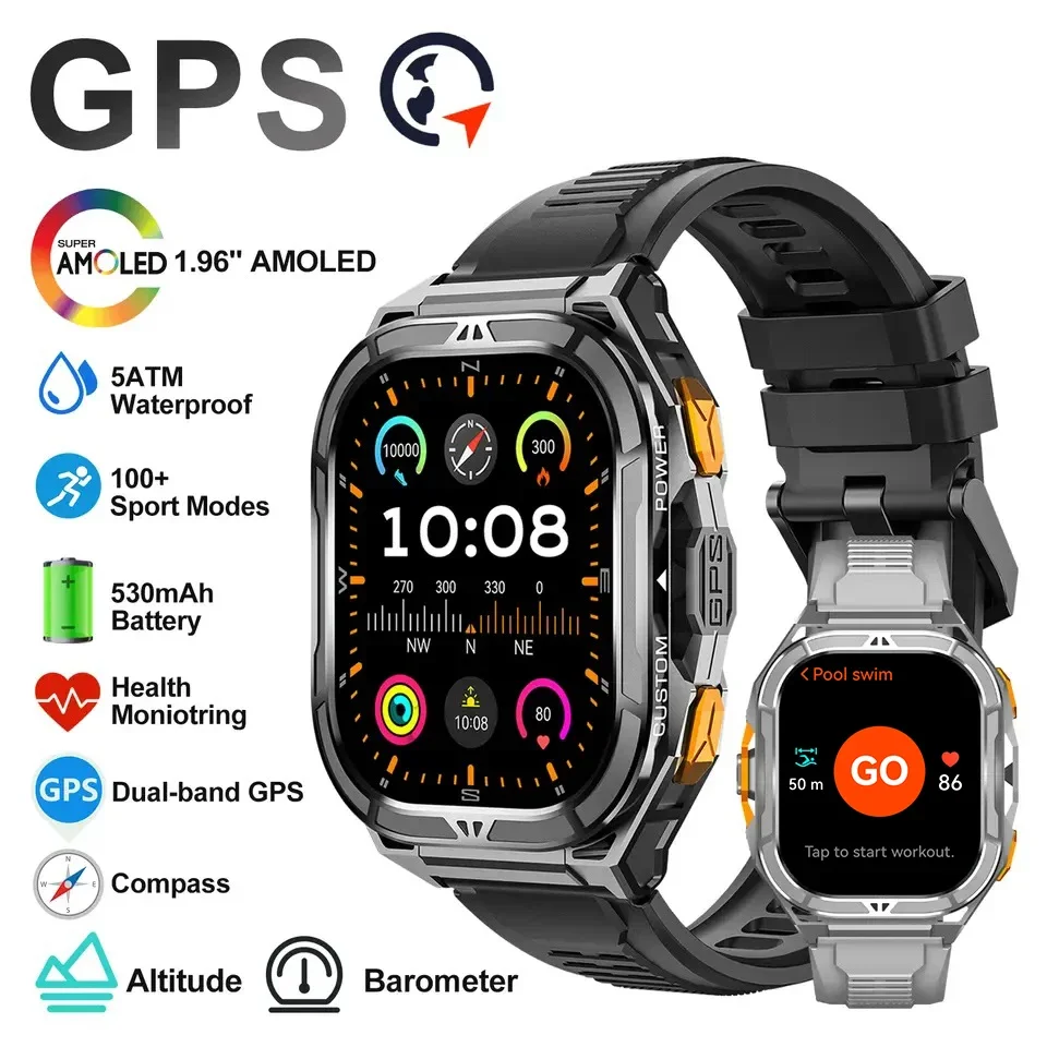 Luxury Watch In The World - Jam Tangan Pintar AMOLED Mewah GPS