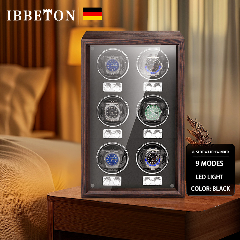Luxury Watch All Black - IBBETON Jam Tangan Kayu Bermerek Mewah