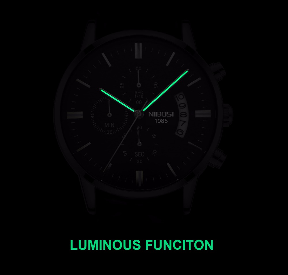 NIBOSI Jam Tangan Kuarsa Baja  - Luxury Watch All Black ulasan dan harga