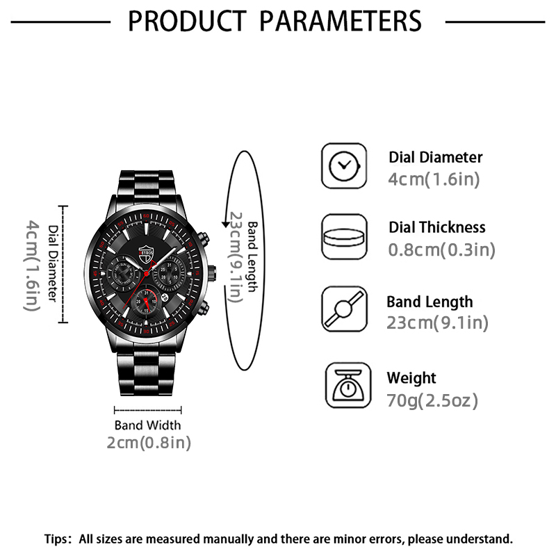 Set jam tangan bisnis pria, ar - Luxury Watch All Black ulasan dan harga