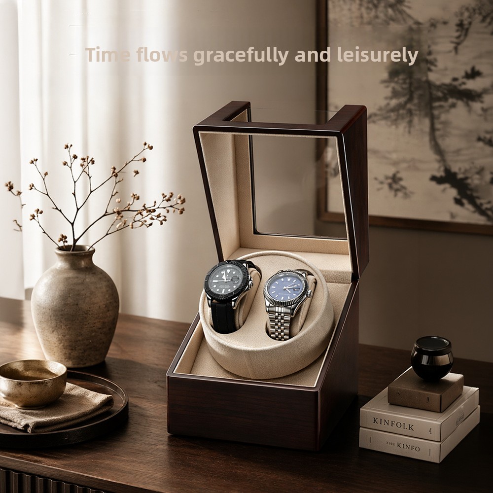 Kotak Pemutar Jam Tangan Otoma - Luxury Watch Winder Box ulasan dan harga
