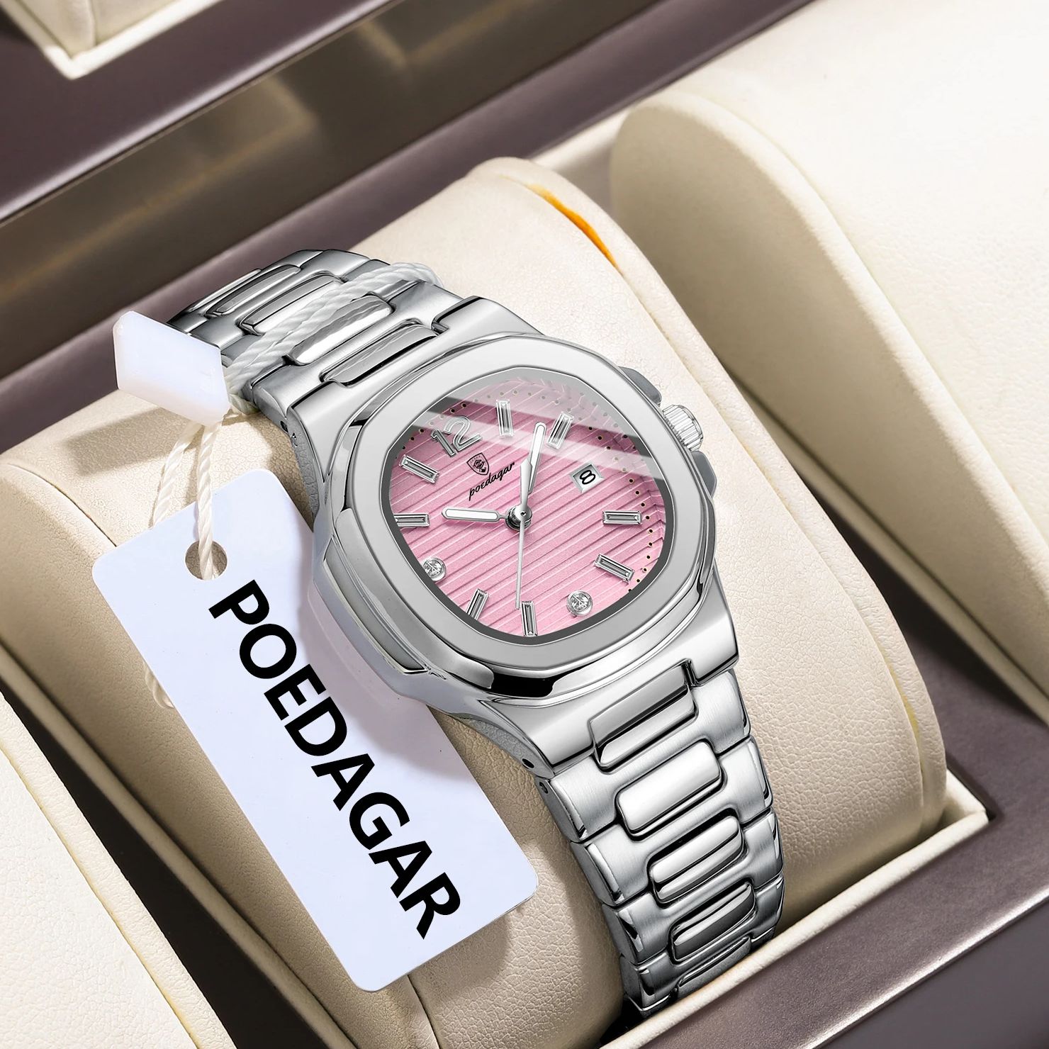 Jam Tangan Wanita POEDAGAR Squ - Luxury Watch Ladies ulasan dan harga