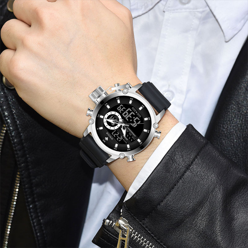 WWOOR jam tangan olahraga pria - Luxury Watch All Black ulasan dan harga