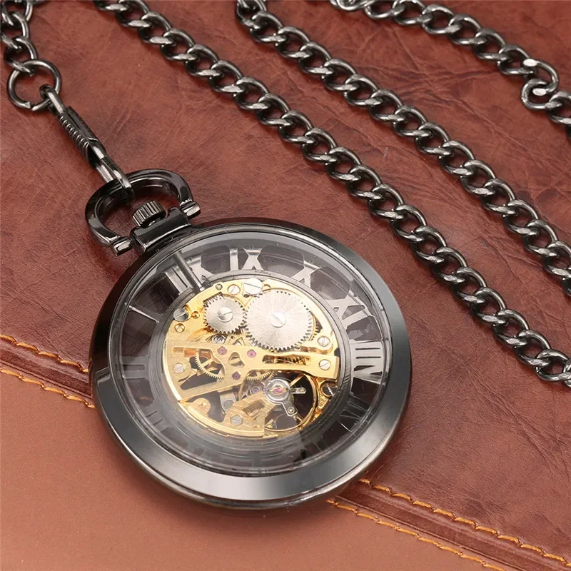 Jam Saku Steampunk Angka Romaw - Luxury Watch All Black ulasan dan harga