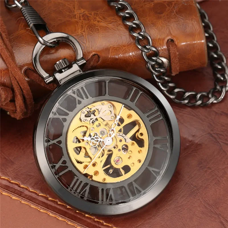 Jam Saku Steampunk Angka Romaw - Luxury Watch All Black ulasan dan harga