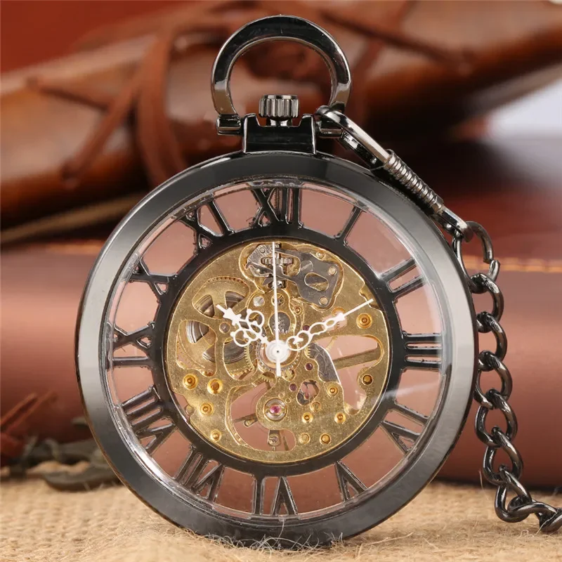 Jam Saku Steampunk Angka Romaw - Luxury Watch All Black ulasan dan harga