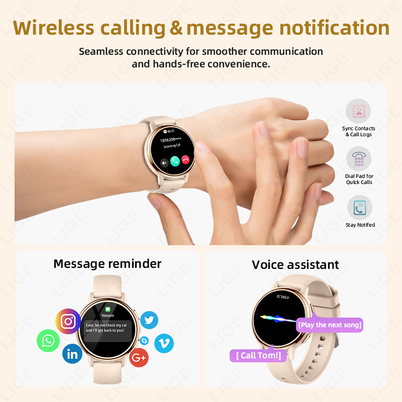 2026 LIGE Jam Tangan Pintar Wa - Luxury Watch In The World ulasan dan harga