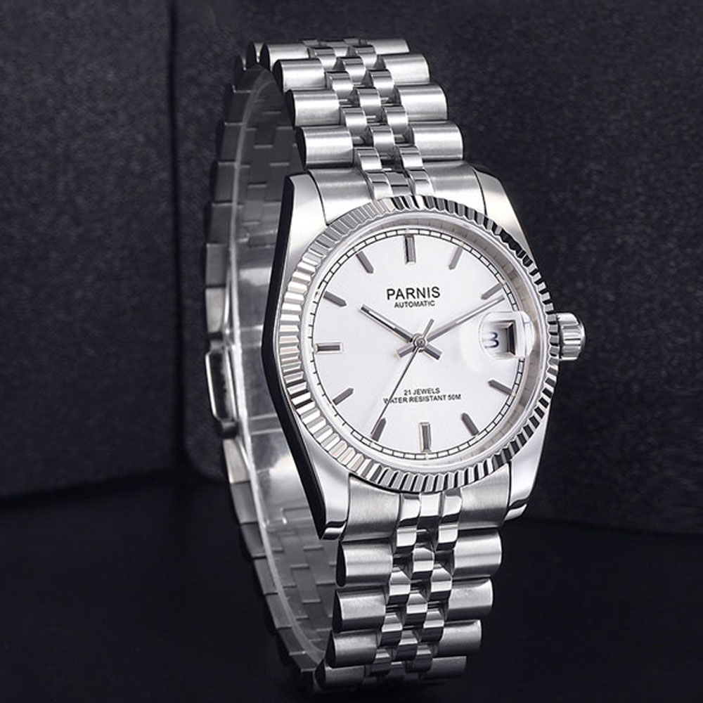 Parnis 36mm Jam Tangan Otomati - Luxury Watch All Black ulasan dan harga
