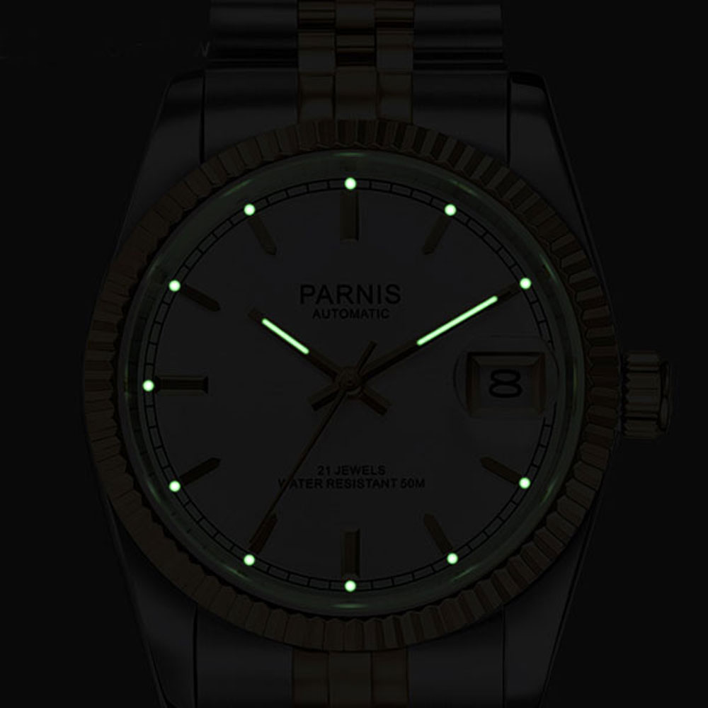 Parnis 36mm Jam Tangan Otomati - Luxury Watch All Black ulasan dan harga