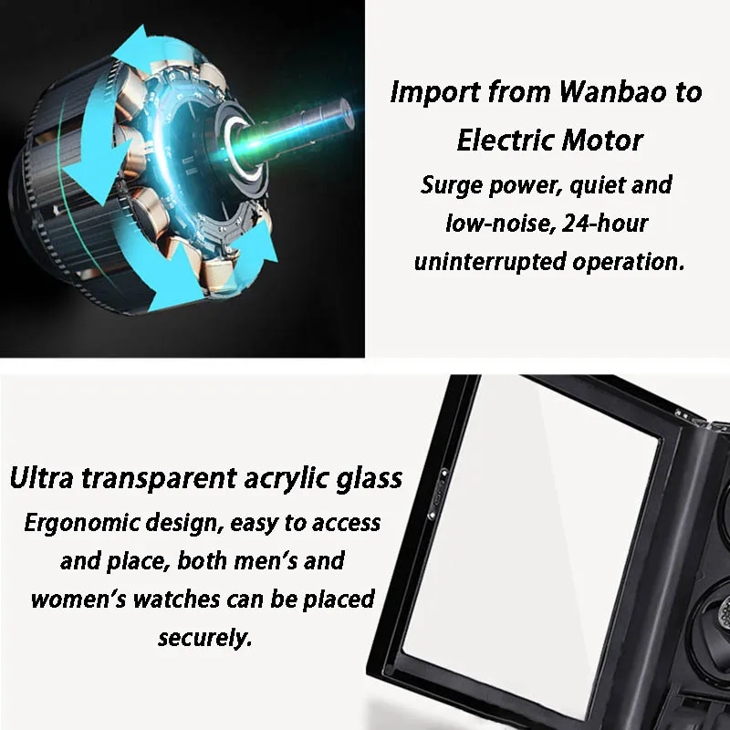 Jam tangan mekanis pria, Winde - Luxury Watch Winder Box ulasan dan harga