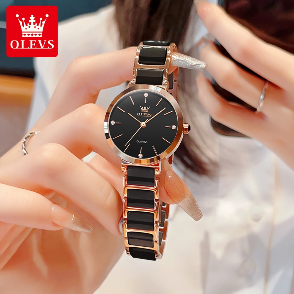 Jam Tangan Wanita OLEVS 5877 M - Luxury Watch Ladies ulasan dan harga