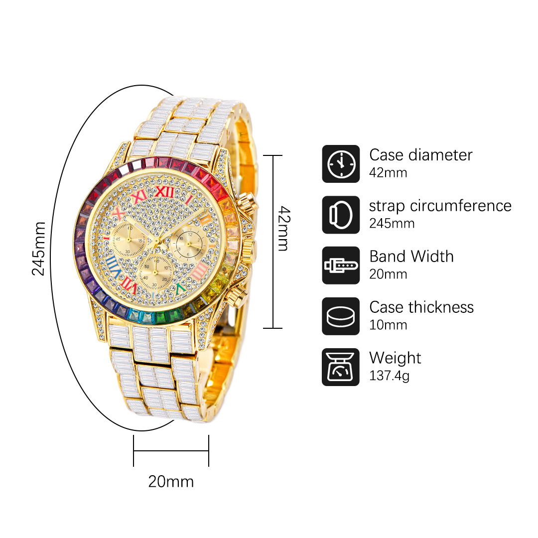 Jam Tangan Es Mewah MISSFOX un - Luxury Watch Iceberg ulasan dan harga