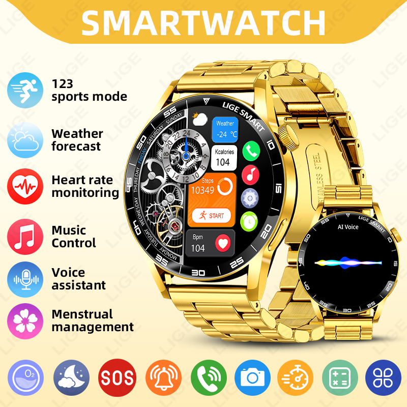 Jam Tangan Pintar Mewah LIGE U - Luxury Watch In The World ulasan dan harga