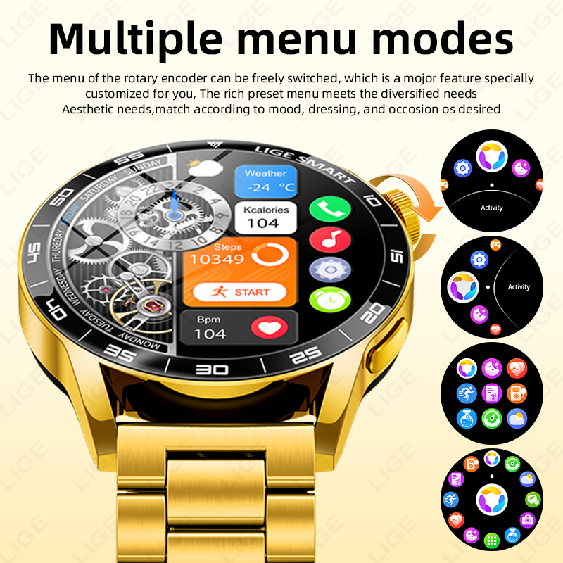 Jam Tangan Pintar Mewah LIGE U - Luxury Watch In The World ulasan dan harga