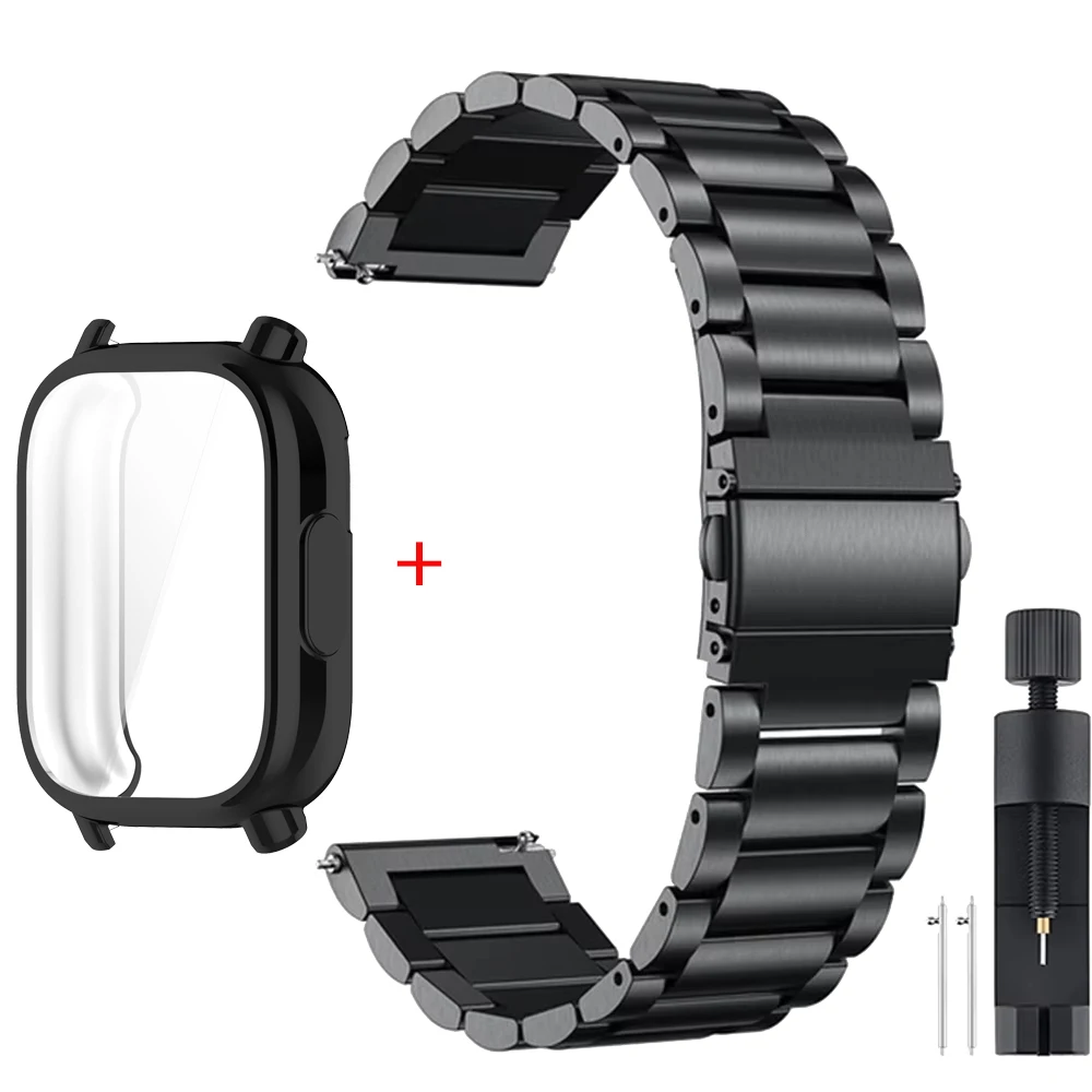 Casing + tali logam mewah TPU  - Xiaomi Luxury Watch ulasan dan harga