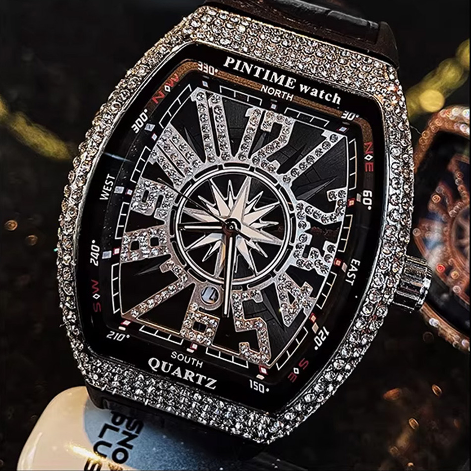 Jam Tangan Berlian Mewah Merek - Luxury Watch All Black ulasan dan harga