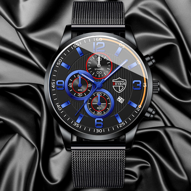 Jam Tangan Pria Mewah Quartz,  - Luxury Watch All Black ulasan dan harga