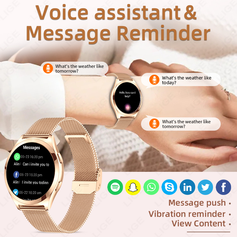 LIGE Jam Tangan Pintar Mewah u - Luxury Watch In The World ulasan dan harga
