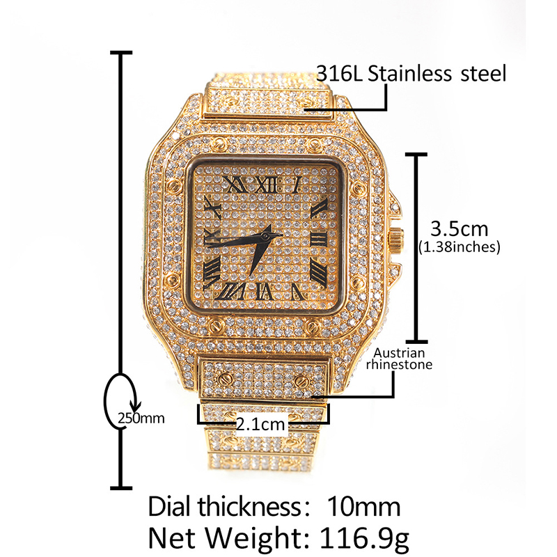 Jam Tangan Quartz Mewah Hip Ho - Luxury Watch Iceberg ulasan dan harga