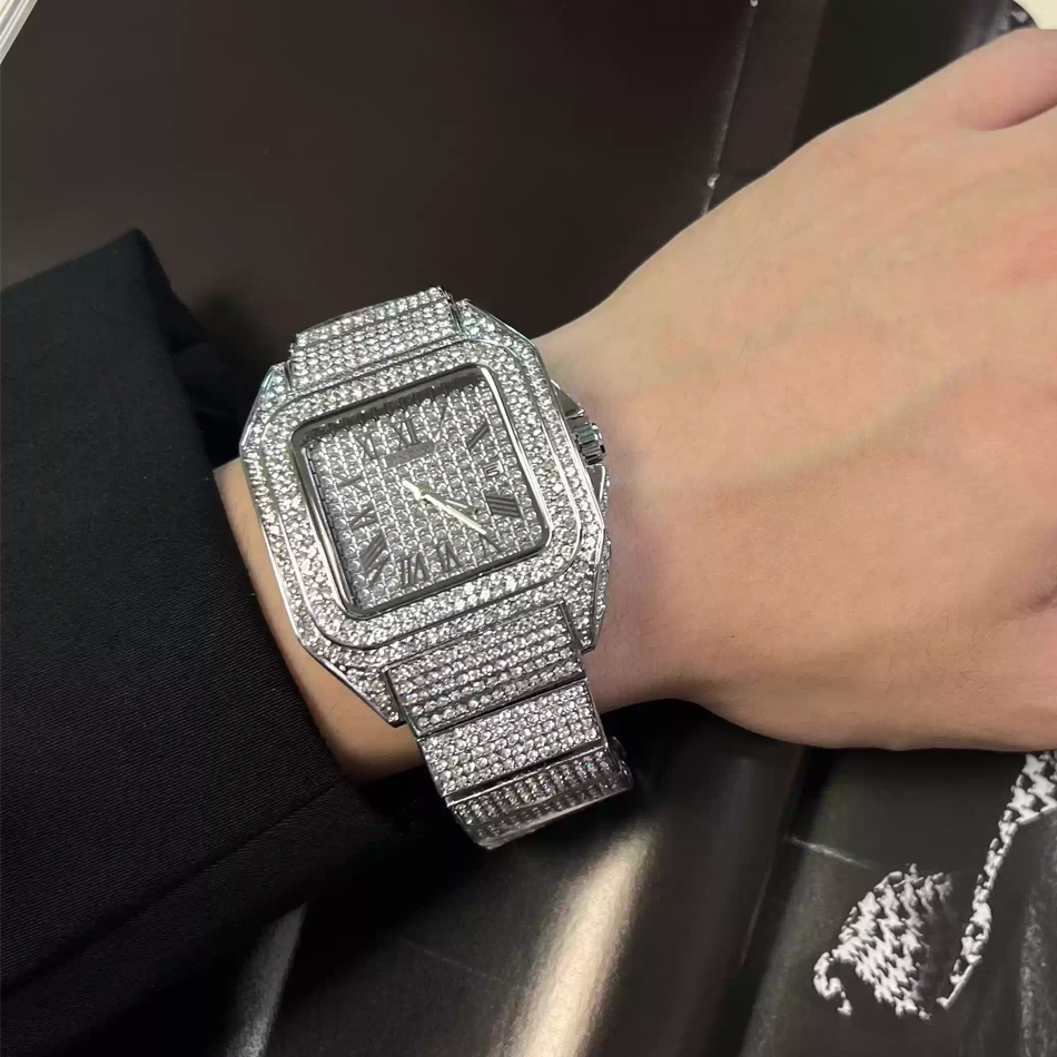 Jam Tangan Pria Warna Emas ata - Luxury Watch Iceberg ulasan dan harga